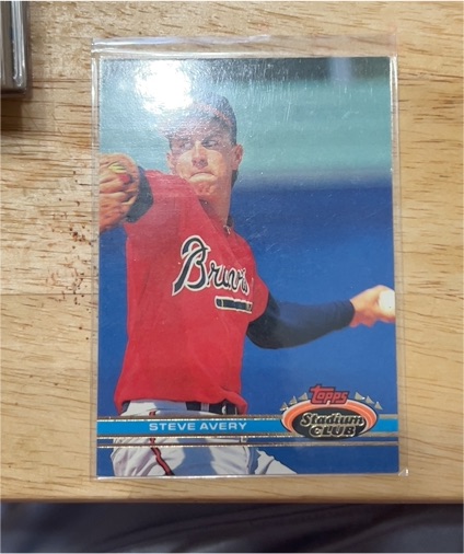 1991 Topps Stadium Club #48 Steve Avery — front