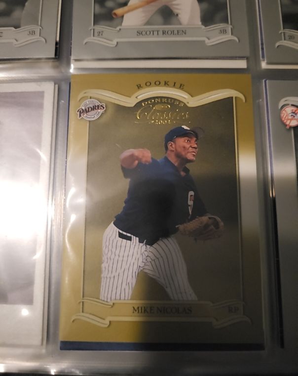 2003 Donruss Classics #RP Mike Nicolas — front