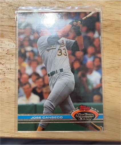 1991 Topps Stadium Club #155 Jose Canseco — front