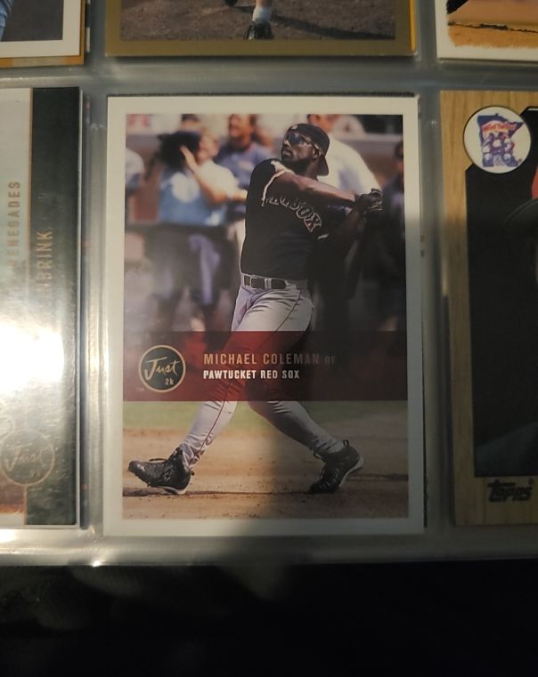 2000 Just #Michael Coleman Pawtucket Red Sox — front