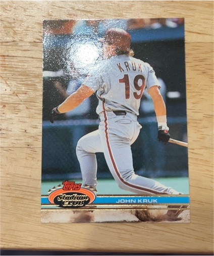 1991 Topps Stadium Club #227 John Kruk — front