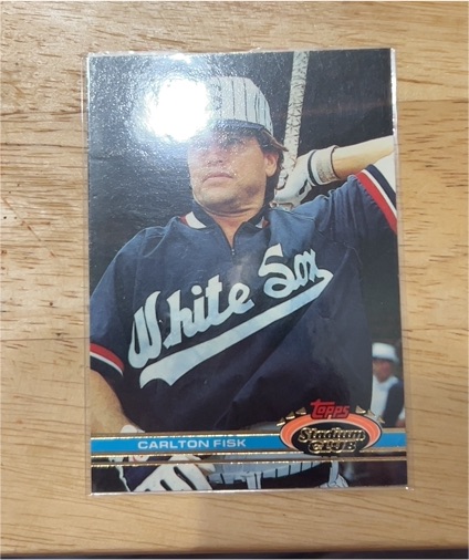 1991 Topps Stadium Club #180 Carlton Fisk — front