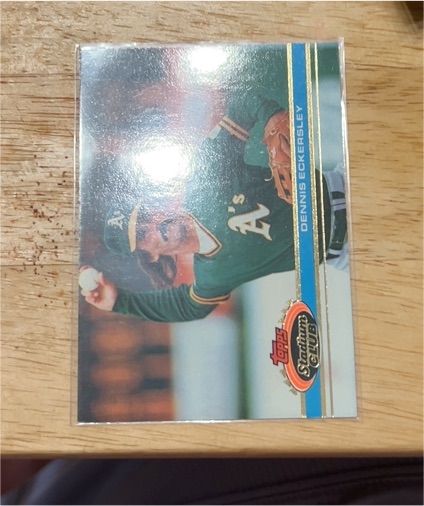 1991 Topps Stadium Club #332 Dennis Eckersley — front