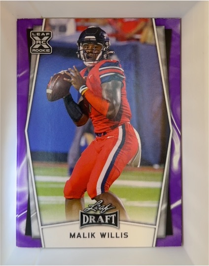 2022 Leaf Draft #B-8 Malik Willis — front
