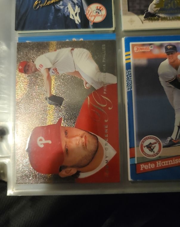 1991 Fleer #19 Tommy Greene — front