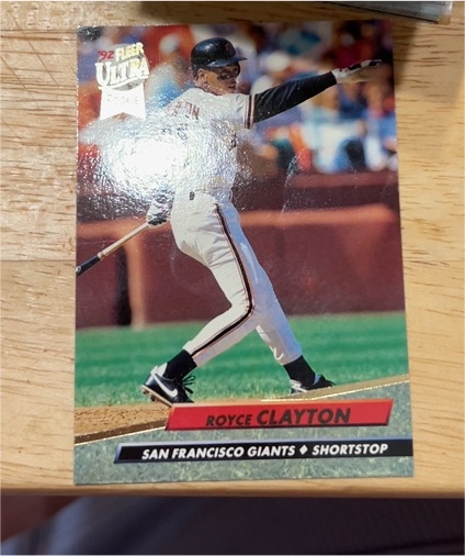 1992 Fleer Ultra #288 Royce Clayton — front