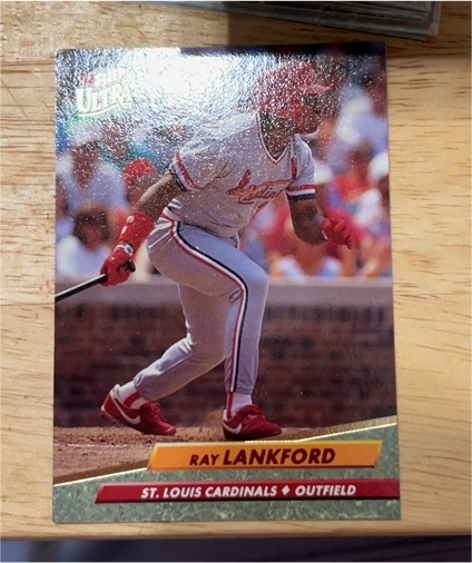 1992 Fleer Ultra #265 Ray Lankford — front