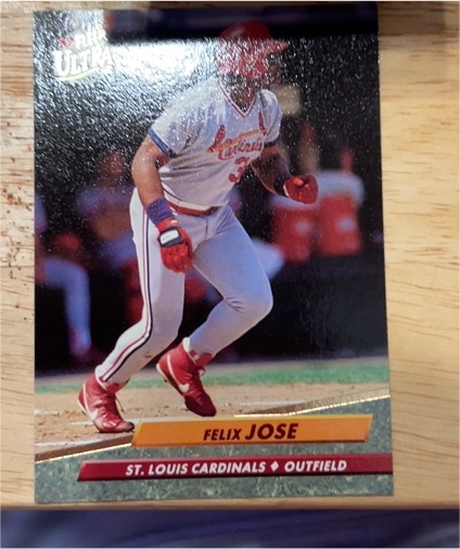 1992 Fleer Ultra #401 Felix Jose — front