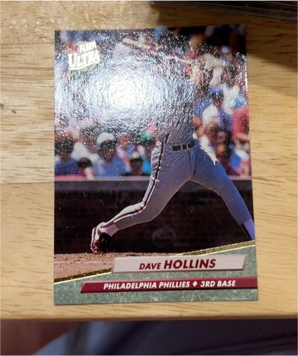 1992 Fleer Ultra #244 Dave Hollins — front