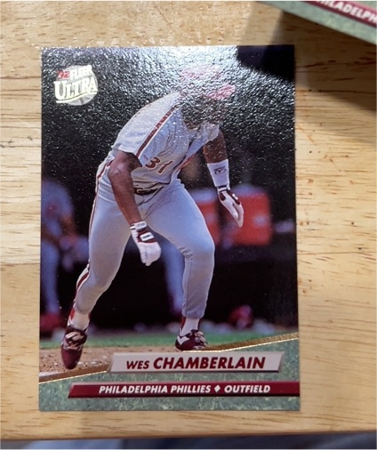 1992 Fleer Ultra #239 Wes Chamberlain — front