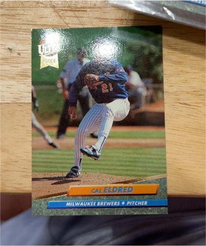1992 Fleer Ultra #380 Cal Eldred Rookie Milwaukee Brewers — front