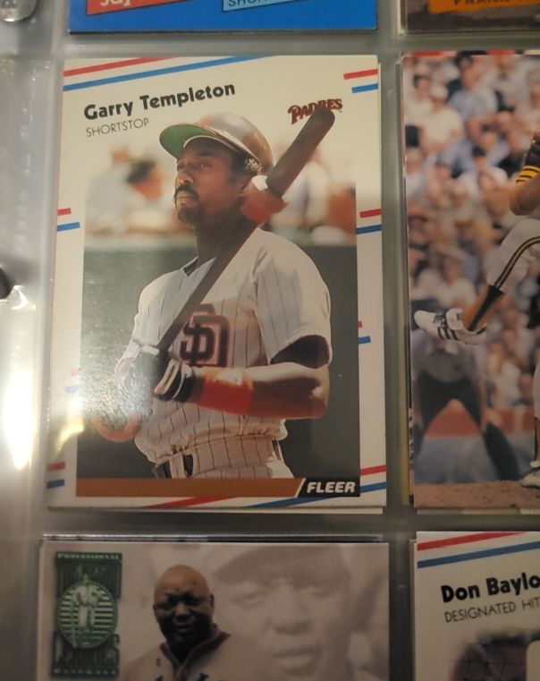 1988 Fleer #598 Garry Templeton — front
