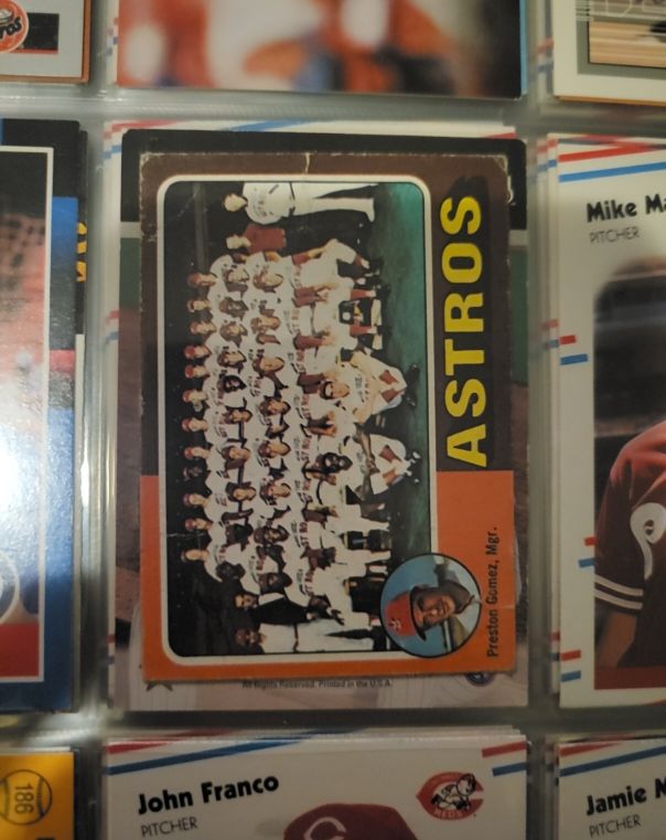 1975 Topps #487 Houston Astros / Preston Gomez — front