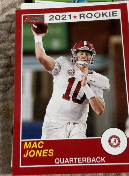 2021 Panini Chronicles Draft Picks Score #66 Mac Jones — front