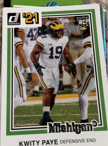2021 Donruss #30 Kwity Paye — front