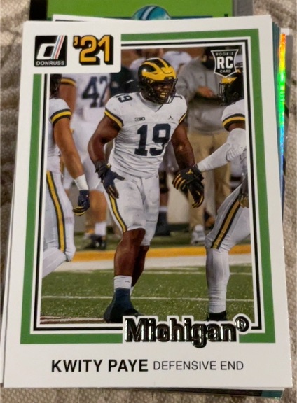 2021 Panini Chronicles Donruss Draft Picks #30 Kwity Paye — front