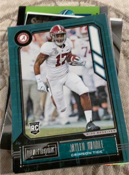 2021 Panini Chronicles Draft Picks Playbook #338 Jaylen Waddle — front