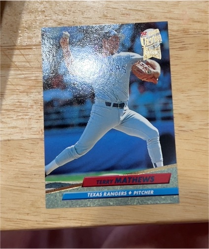 1992 Fleer Ultra #92 Terry Mathews — front