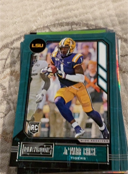 2021 Panini Chronicles Draft Picks Playbook #336 Ja'Marr Chase — front
