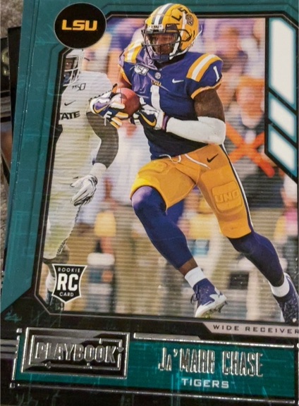 2021 Panini Chronicles Draft Picks Playbook #336 Ja'Marr Chase — front