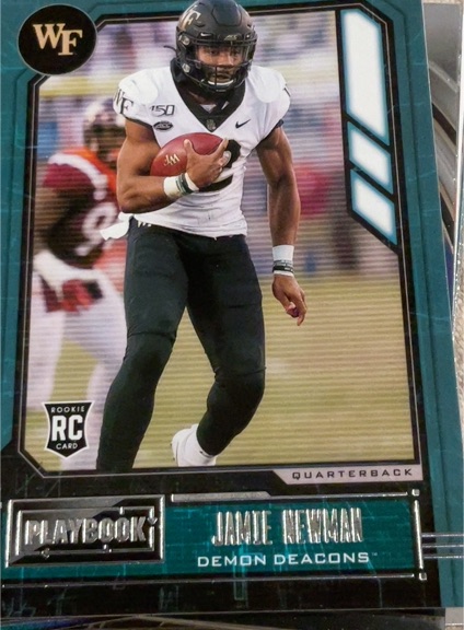 2021 Panini Chronicles Draft Picks Playbook #347 Jamie Newman — front