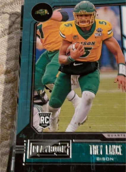 2021 Panini Chronicles Playbook Draft Picks #334 Trey Lance — front