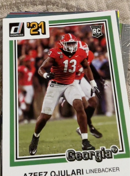 2021 Panini Chronicles Draft Picks Donruss #50 Azeez Ojulari — front