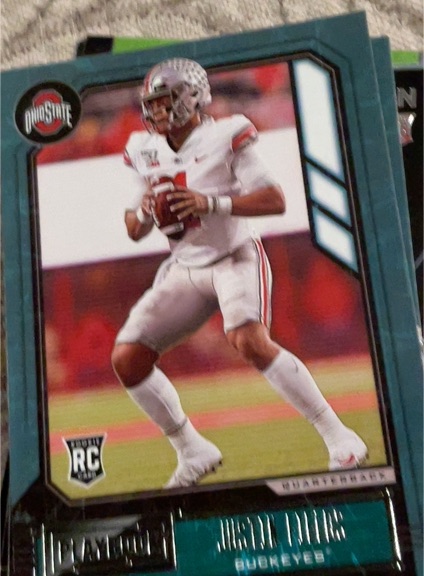 2021 Panini Chronicles Draft Picks Playbook #333 Justin Fields — front
