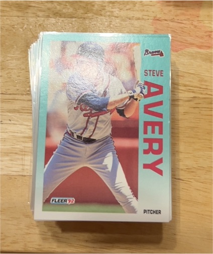 1992 Fleer #349 Steve Avery — front