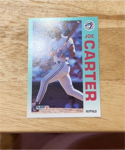 1992 Fleer #327 Joe Carter — front