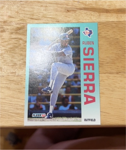1992 Fleer #321 Ruben Sierra — front