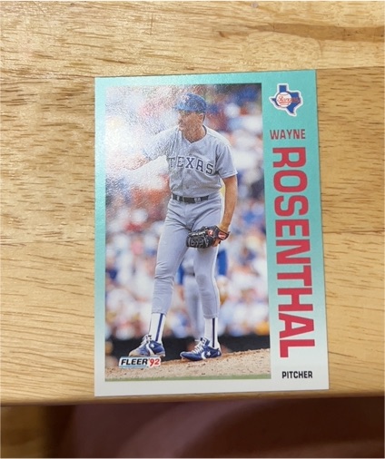 1992 Fleer #302 Wayne Rosenthal — front