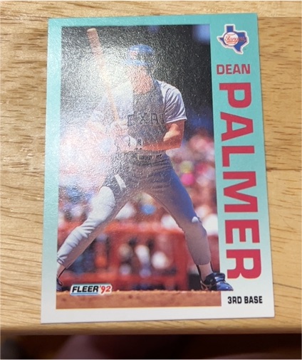 1992 Fleer #473 Dean Palmer — front