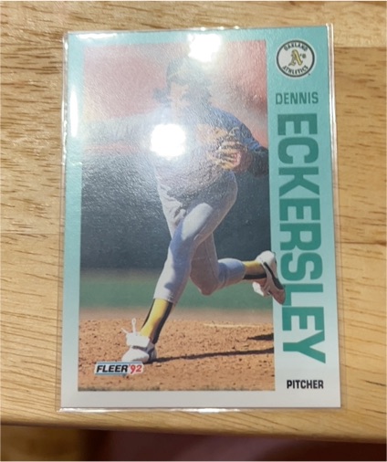 1992 Fleer #255 Dennis Eckersley — front