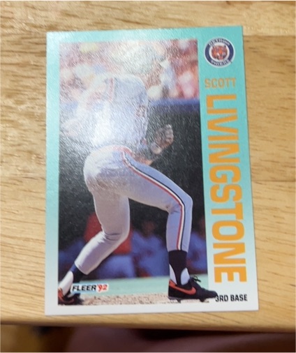 1992 Fleer #141 Scott Livingstone — front