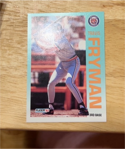 1992 Fleer #134 Travis Fryman — front