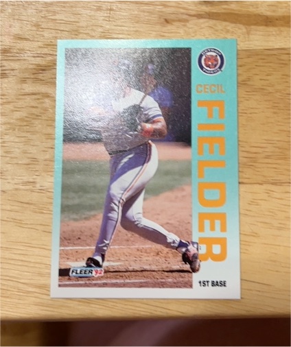 1992 Fleer #133 Cecil Fielder — front