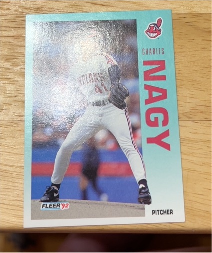1992 Fleer #102 Charles Nagy — front