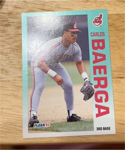 1992 Fleer #104 Carlos Baerga — front