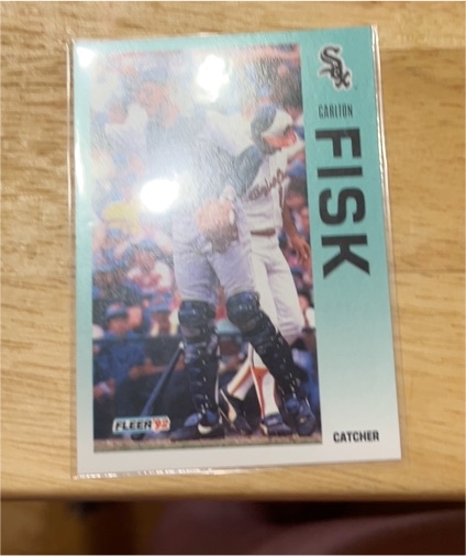 1992 Fleer #79 Carlton Fisk — front