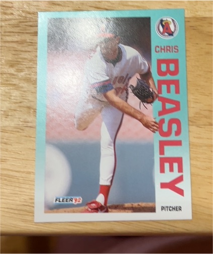 1992 Fleer #54 Chris Beasley — front