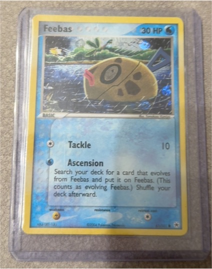 2004 Pokemon EX Hidden Legends #61 Feebas — front