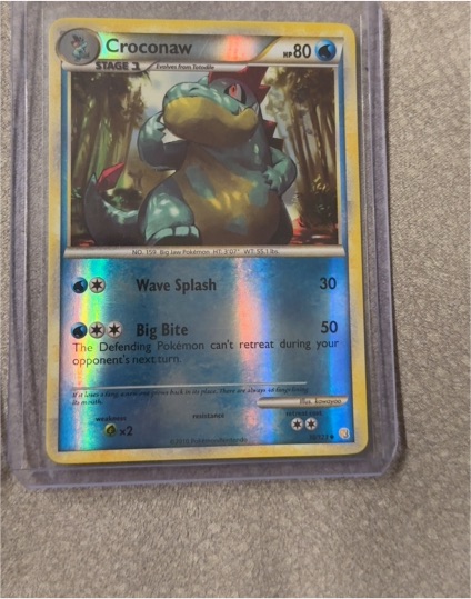 2010 Pokémon HeartGold & SoulSilver #38 Croconaw — front