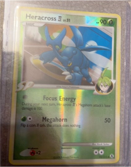 2009 Pokemon Platinum Rising Rivals #24 Heracross — front