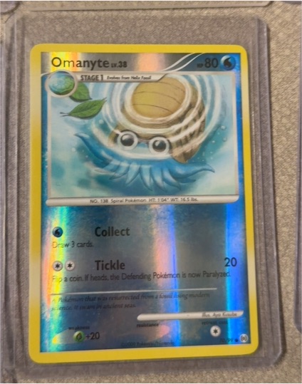 2009 Platinum Arceus #70 Omanyte — front