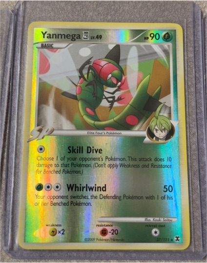 2009 Pokémon Platinum Rising Rivals #37 Yanmega — front