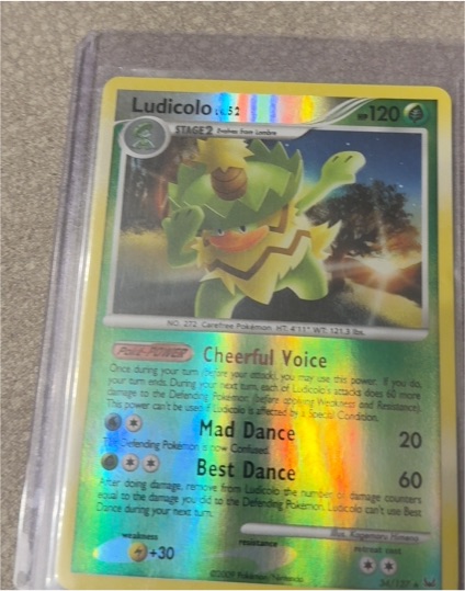 2009 Pokémon Platinum #34 Ludicolo — front