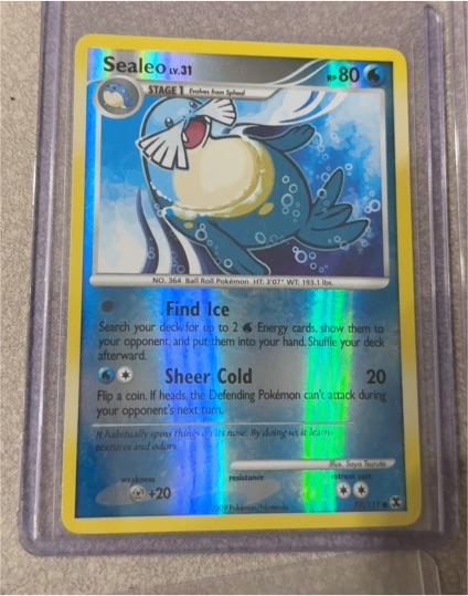 2009 Pokemon Rising Rivals #77 Sealeo — front