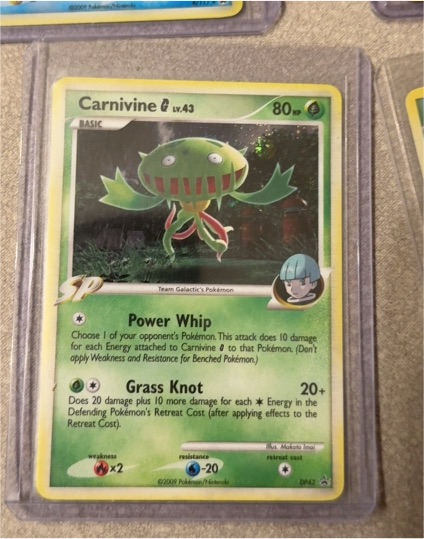 2007 Pokemon Black Star Promo #DP42 Carnivine G — front