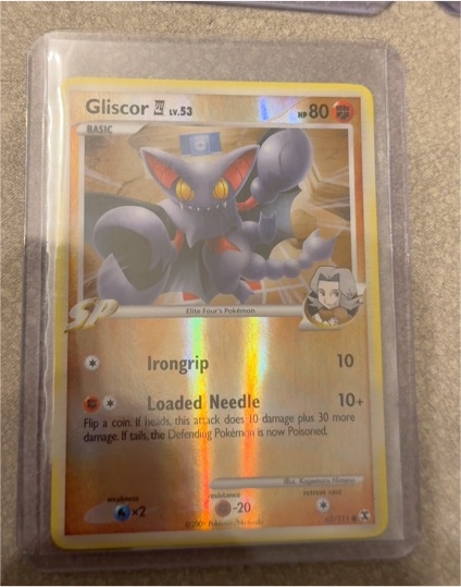 2009 Pokémon Platinum Rising Rivals #62 Gliscor — front